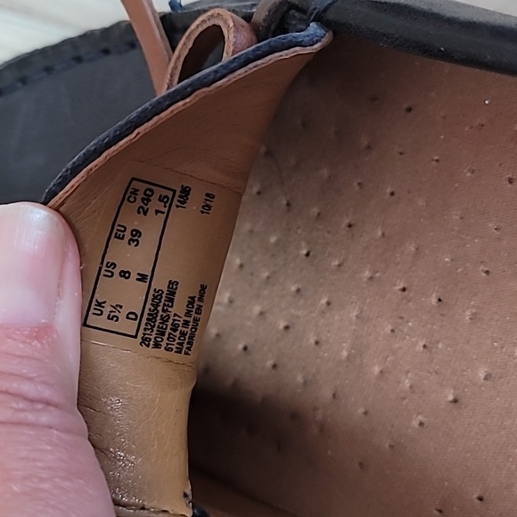 Clarks Collection Ultimate Comfort Women’s Black Leather Boat Shoes - Picture 7 of 10